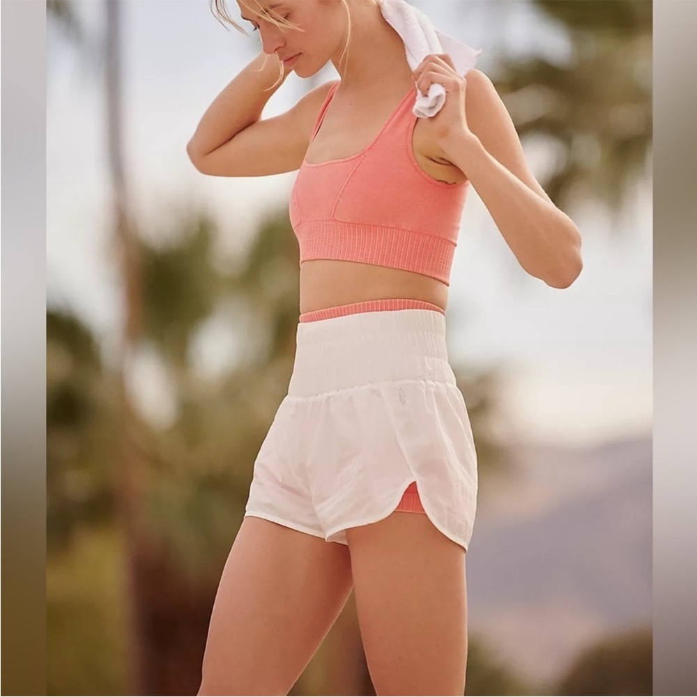 Free People Movement The Way Home Shorts in Optic White NWOT